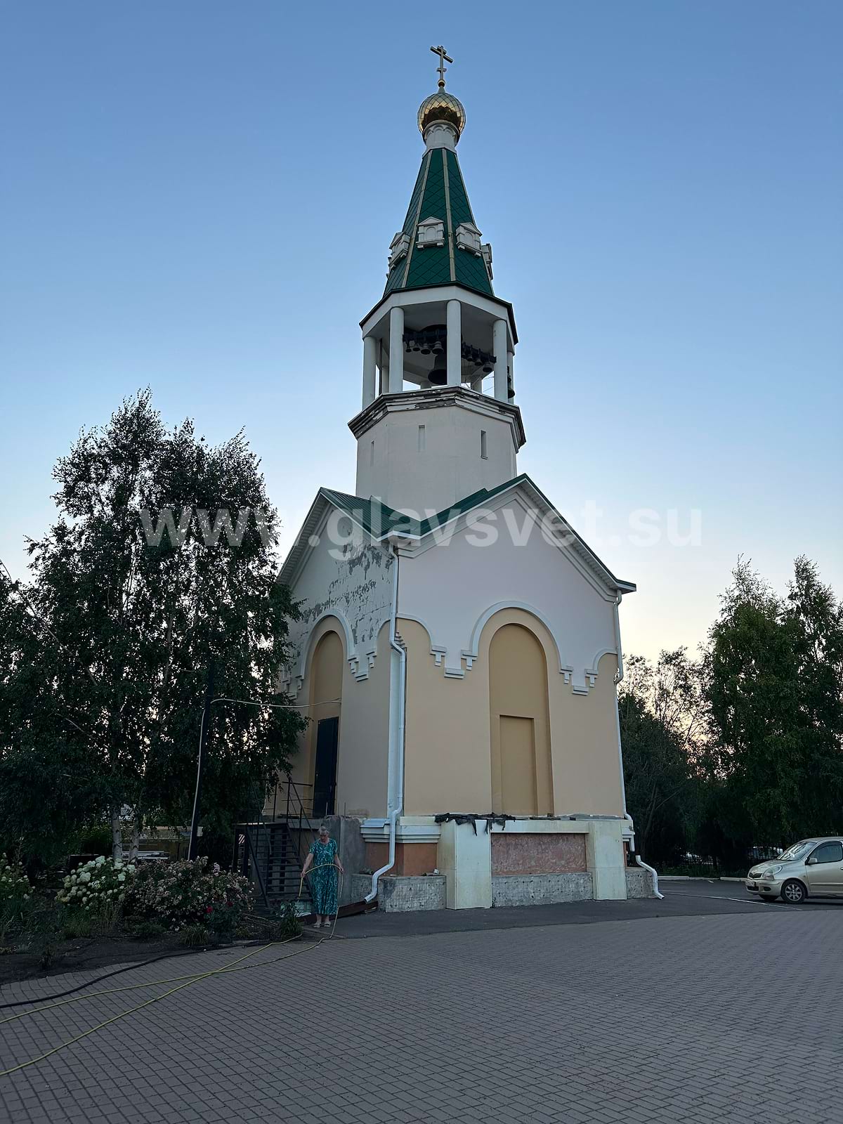 освещение храмового комплекса